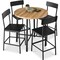 Best Choice Products 5-Piece Modern Round Counter Height Dining Set w/ 4 Chairs, 1.5in Thick Table